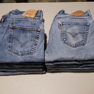 10 Pair Classic Vintage Levi's 34/33